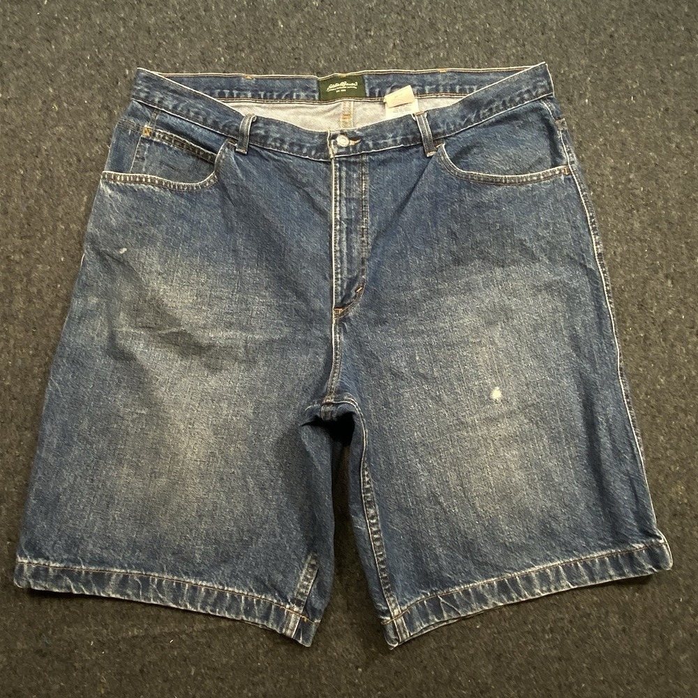 Eddie Bauer Medium Washed Preppy Classic Denim Shorts Men's Sz‎ 42 Outdoor Wear